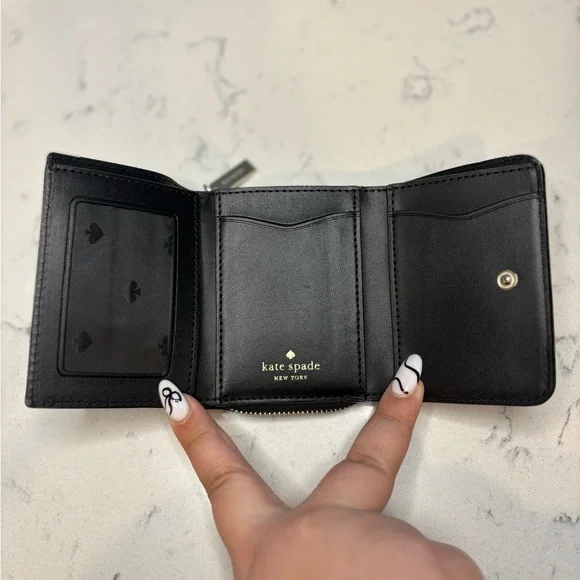 Kate Spade Black Textured Wallet - Picture 2 of 5